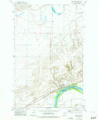 Brockton Montana Historical topographic map, 1:24000 scale, 7.5 X 7.5 Minute, Year 1972