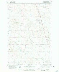 Brorson Montana Historical topographic map, 1:24000 scale, 7.5 X 7.5 Minute, Year 1972