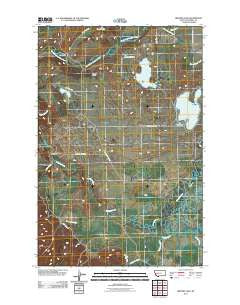 Browns Lake Montana Historical topographic map, 1:24000 scale, 7.5 X 7.5 Minute, Year 2011
