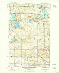 Brush Lake Montana Historical topographic map, 1:24000 scale, 7.5 X 7.5 Minute, Year 1946