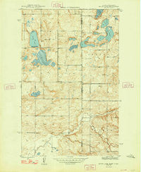 Brush Lake Montana Historical topographic map, 1:24000 scale, 7.5 X 7.5 Minute, Year 1948