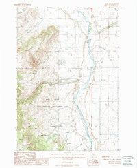 Bucks Nest Montana Historical topographic map, 1:24000 scale, 7.5 X 7.5 Minute, Year 1988