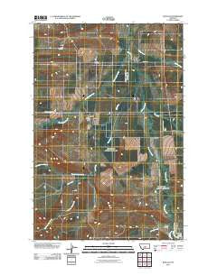 Buffalo Montana Historical topographic map, 1:24000 scale, 7.5 X 7.5 Minute, Year 2011