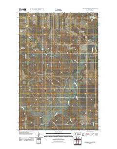 Buffalo Creek NE Montana Historical topographic map, 1:24000 scale, 7.5 X 7.5 Minute, Year 2011