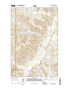 Buffalo Creek NE Montana Current topographic map, 1:24000 scale, 7.5 X 7.5 Minute, Year 2014