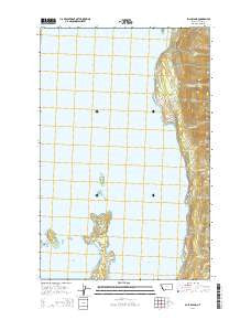 Bull Island Montana Current topographic map, 1:24000 scale, 7.5 X 7.5 Minute, Year 2014
