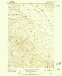 Burns Mountain Montana Historical topographic map, 1:24000 scale, 7.5 X 7.5 Minute, Year 1952