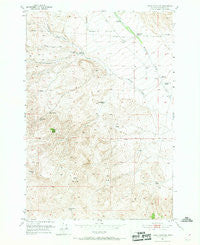 Burns Mountain Montana Historical topographic map, 1:24000 scale, 7.5 X 7.5 Minute, Year 1952