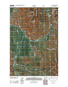 Butch Hill Montana Historical topographic map, 1:24000 scale, 7.5 X 7.5 Minute, Year 2011