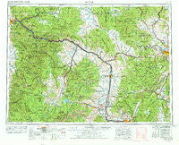 Butte Montana Historical topographic map, 1:250000 scale, 1 X 2 Degree, Year 1958