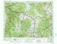 Butte Montana Historical topographic map, 1:250000 scale, 1 X 2 Degree, Year 1958