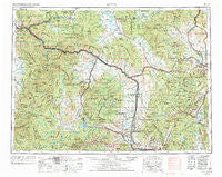 Butte Montana Historical topographic map, 1:250000 scale, 1 X 2 Degree, Year 1958