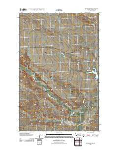 Button Butte Montana Historical topographic map, 1:24000 scale, 7.5 X 7.5 Minute, Year 2011