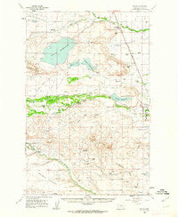 Bynum Montana Historical topographic map, 1:62500 scale, 15 X 15 Minute, Year 1960