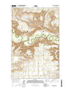 Cactus Flat Montana Current topographic map, 1:24000 scale, 7.5 X 7.5 Minute, Year 2014