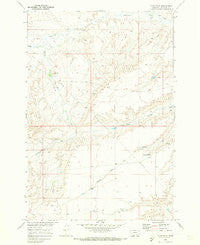 Camp Four Montana Historical topographic map, 1:24000 scale, 7.5 X 7.5 Minute, Year 1969