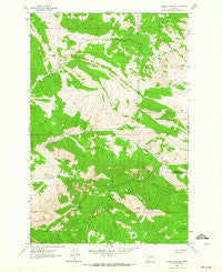 Candle Mountain Montana Historical topographic map, 1:24000 scale, 7.5 X 7.5 Minute, Year 1962