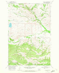 Canyon Creek Montana Historical topographic map, 1:24000 scale, 7.5 X 7.5 Minute, Year 1968