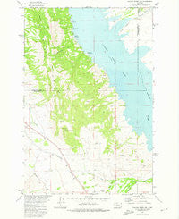Canyon Ferry SW Montana Historical topographic map, 1:24000 scale, 7.5 X 7.5 Minute, Year 1972