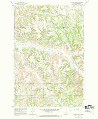 Cap Rock Butte Montana Historical topographic map, 1:24000 scale, 7.5 X 7.5 Minute, Year 1965