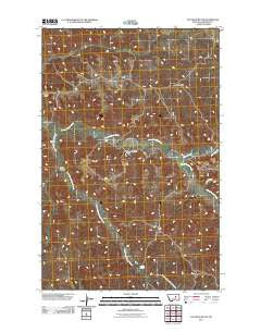Cap Rock Butte Montana Historical topographic map, 1:24000 scale, 7.5 X 7.5 Minute, Year 2011