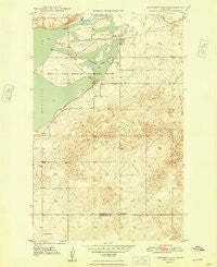 Capeneys Lake Montana Historical topographic map, 1:24000 scale, 7.5 X 7.5 Minute, Year 1948