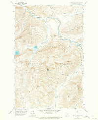 Capitol Mountain Montana Historical topographic map, 1:24000 scale, 7.5 X 7.5 Minute, Year 1958