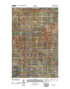 Carbert Montana Historical topographic map, 1:24000 scale, 7.5 X 7.5 Minute, Year 2011
