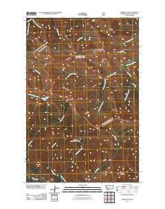 Caribou Peak Montana Historical topographic map, 1:24000 scale, 7.5 X 7.5 Minute, Year 2011