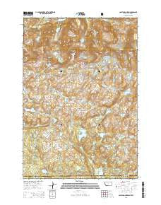 Castle Mountain Montana Current topographic map, 1:24000 scale, 7.5 X 7.5 Minute, Year 2014