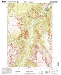 Cathedral Point Montana Historical topographic map, 1:24000 scale, 7.5 X 7.5 Minute, Year 1996