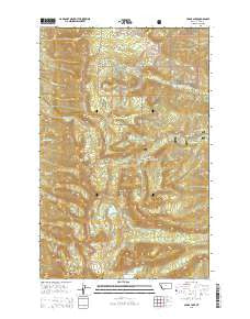 Cedar Lake Montana Current topographic map, 1:24000 scale, 7.5 X 7.5 Minute, Year 2014