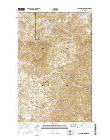 Centennial Mountain Montana Current topographic map, 1:24000 scale, 7.5 X 7.5 Minute, Year 2014