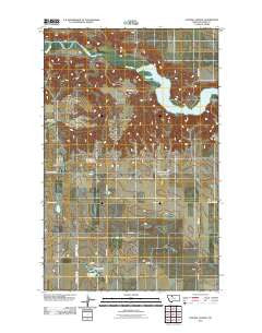 Central School Montana Historical topographic map, 1:24000 scale, 7.5 X 7.5 Minute, Year 2011