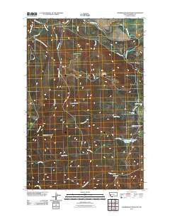 Chamberlain Mountain Montana Historical topographic map, 1:24000 scale, 7.5 X 7.5 Minute, Year 2011