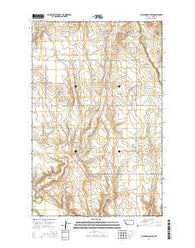Chapman Coulee Montana Current topographic map, 1:24000 scale, 7.5 X 7.5 Minute, Year 2014