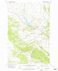 Checkerboard Montana Historical topographic map, 1:24000 scale, 7.5 X 7.5 Minute, Year 1972
