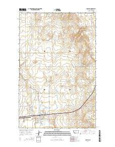Chester Montana Current topographic map, 1:24000 scale, 7.5 X 7.5 Minute, Year 2014