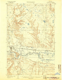 Chinook Montana Historical topographic map, 1:62500 scale, 15 X 15 Minute, Year 1904