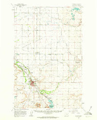 Choteau Montana Historical topographic map, 1:62500 scale, 15 X 15 Minute, Year 1960