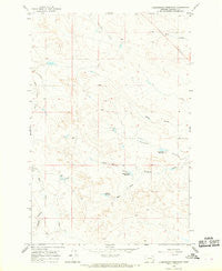 Christensen Reservoir Montana Historical topographic map, 1:24000 scale, 7.5 X 7.5 Minute, Year 1965