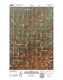 Cinnamon Peak Montana Historical topographic map, 1:24000 scale, 7.5 X 7.5 Minute, Year 2011