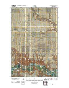 Circle Bridge Montana Historical topographic map, 1:24000 scale, 7.5 X 7.5 Minute, Year 2011