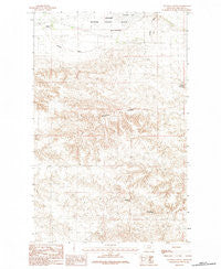 Clanton Coulee Montana Historical topographic map, 1:24000 scale, 7.5 X 7.5 Minute, Year 1984