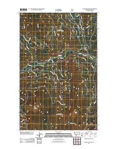 Clark Mountain Montana Historical topographic map, 1:24000 scale, 7.5 X 7.5 Minute, Year 2011