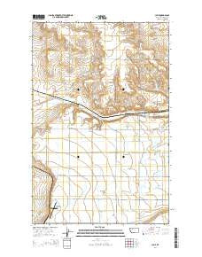 Cleiv Montana Current topographic map, 1:24000 scale, 7.5 X 7.5 Minute, Year 2014