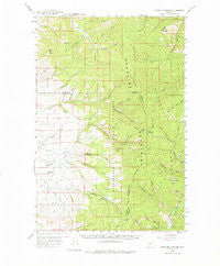 Cleveland Mountain Montana Historical topographic map, 1:62500 scale, 15 X 15 Minute, Year 1959