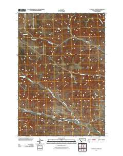 Clubfoot Creek Montana Historical topographic map, 1:24000 scale, 7.5 X 7.5 Minute, Year 2011