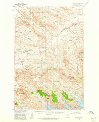 Collins Ranch Montana Historical topographic map, 1:62500 scale, 15 X 15 Minute, Year 1958