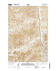 Colstrip West Montana Current topographic map, 1:24000 scale, 7.5 X 7.5 Minute, Year 2014